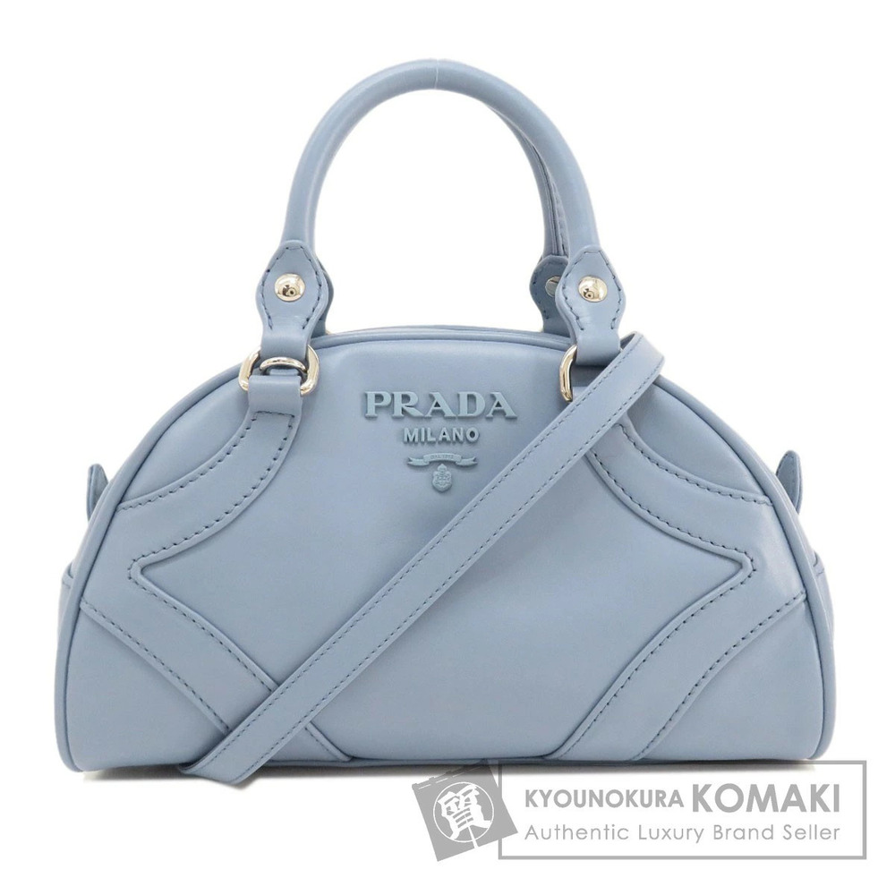 Prada Bowling Bag Handbag Calfskin
